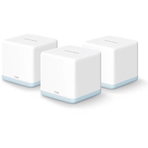 Бесшовный Mesh роутер Mercusys Halo H30(2-pack) AC1200, бeлый, 3 шт. в комплекте