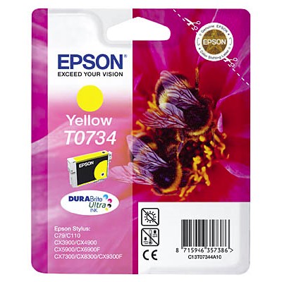 Картридж для принтера и МФУ Epson C13T10544A (T07344) Yellow