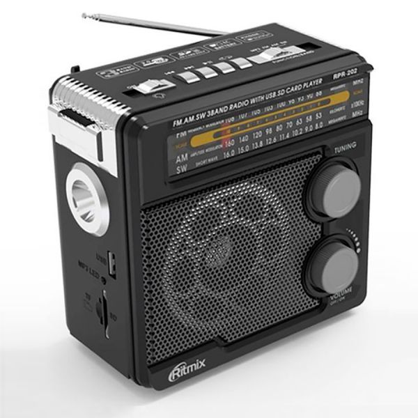 Радиоприемник Ritmix RPR-202 черный