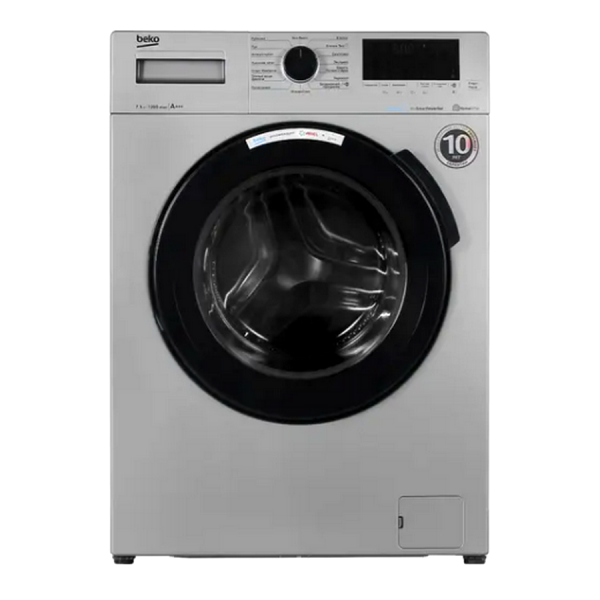 Стиральная машина BEKO WSPE7H616S фронтальная 7,5 кг серебристый